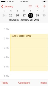 First date - calendar